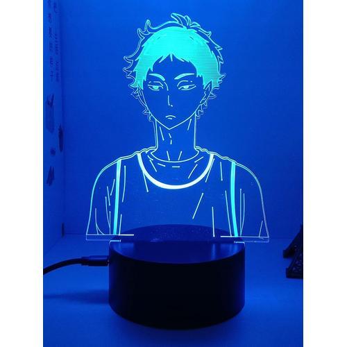 Convient Pour Haikyuu Keiji Akaashi 3d Lampe À Led D Lampe Lampe De... on Productcaster.