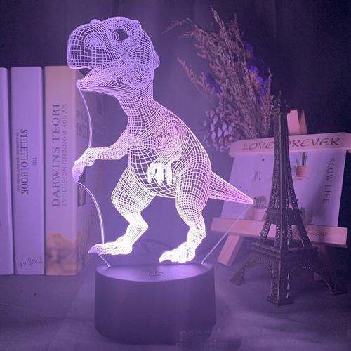 Lampe Led 3d Dinosaure Jurassic World, Lampe De Chevet, Veilleuse A... on Productcaster.