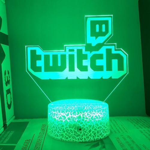 Convient Pour Le Logo Twitch Pour Personnaliser La Lampe De Chevet ... on Productcaster.