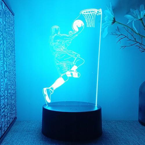 Lampe Led 3d Adaptée Aux Joueurs De Basket-Ball, Lampe De Chevet, V... on Productcaster.