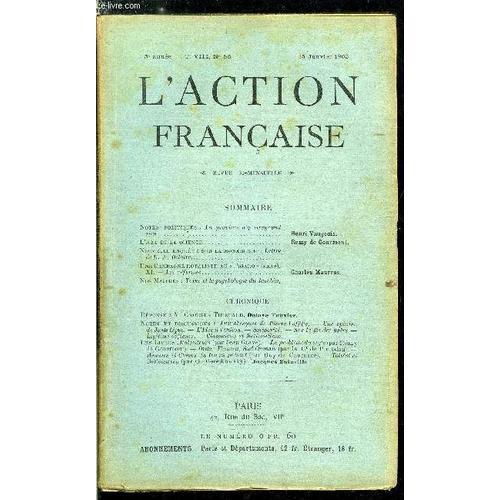 L Action Française N° 86 - Notes Politiques : La Province N Y Compr... on Productcaster.