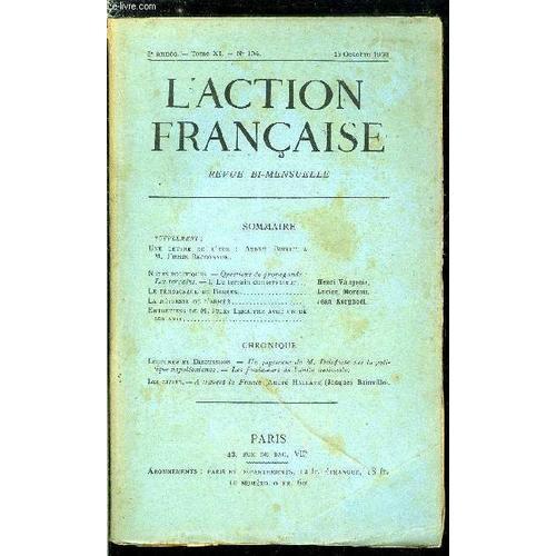 L Action Française N° 104 - Une Lettre De L Exil : André Buffet A M... on Productcaster.