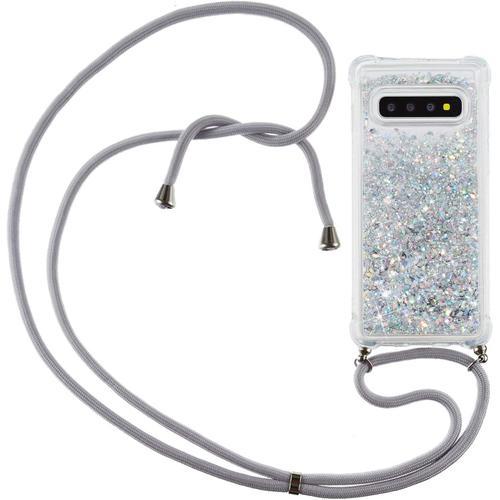 Coque Collier Pour Samsung Galaxy S10, Ultra Mince Liquide Paillett... on Productcaster.