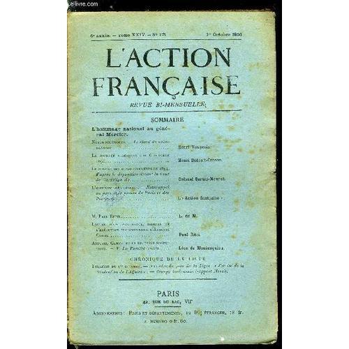 L Action Française N° 175 - L Hommage National Au Général Mercier, ... on Productcaster.