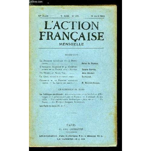 L Action Française N° 271 - La Défense Nationale Et La Démocratie P... on Productcaster.