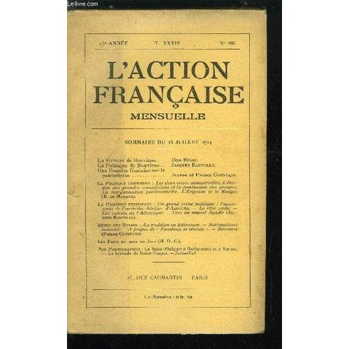 L Action Française N° 286 - La Victoire De Bouvines Par Dom Besse, ... on Productcaster.