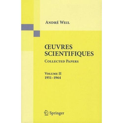 Oeuvres Scientifiques - Collected Papers Volume Ii : 1951-1964 on Productcaster.