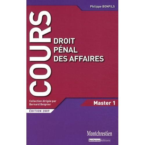 Droit Pénal Des Affaires - Cours Et Travaux Dirigés Master 1 on Productcaster.