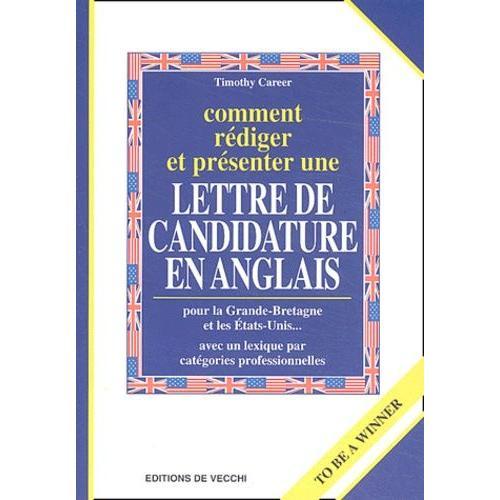 Comment Rédiger Et Présenter Une Lettre De Candidature En Anglais on Productcaster.