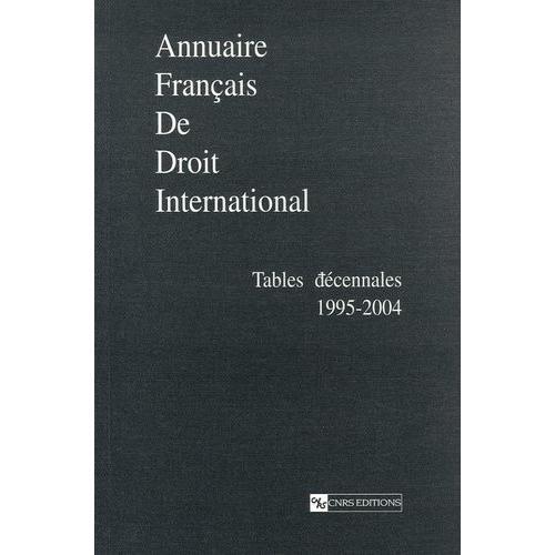 Annuaire Français De Droit International - Tables Décennales 1995-2... on Productcaster.