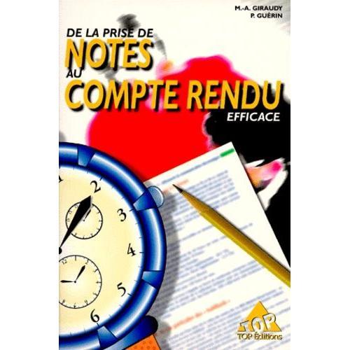 Prise De Notes Et Compte Rendu Efficaces on Productcaster.