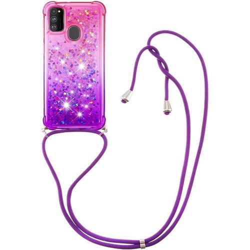 Collier Coque Pour Samsung Galaxy M21/ M30s Housse Liquide Paillett... on Productcaster.