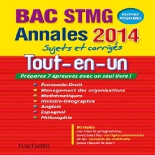 Annales Tout-En-Un Bac Stmg - Sujets Et Corrigés on Productcaster.