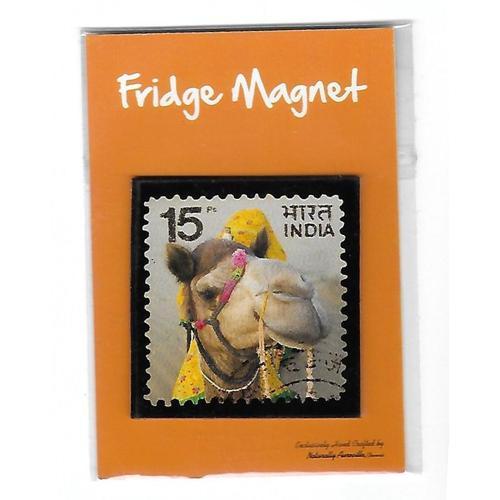 Fridge Magnet Timbre Poste India Chameau on Productcaster.