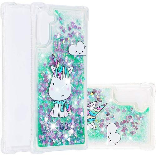 Coque Briller Éclat Pour Galaxy Note 10 Etui Housse Bleu Liquide Ét... on Productcaster.