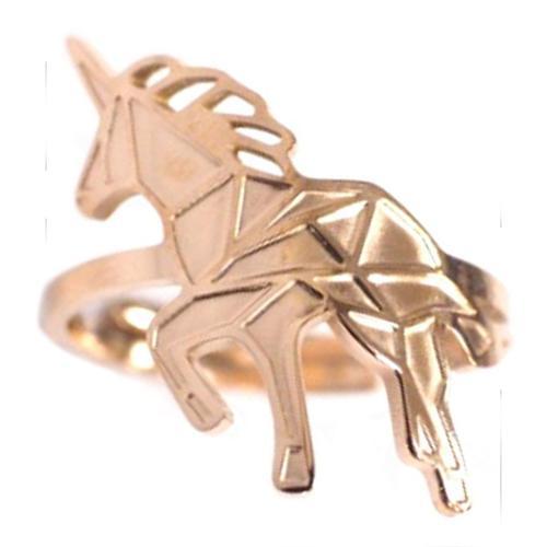 Les Trésors De Lily Q0730 - Bague Créateur Acier 'licorne Mania' Do... on Productcaster.