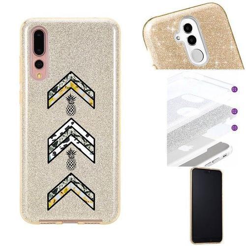 Coque Galaxy A70 Glitter Paillettes Dore Army Ananas Marbre on Productcaster.