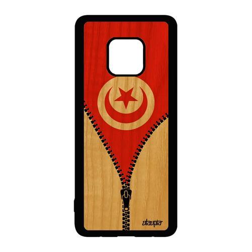 Coque En Bois Mate 20 Pro Silicone Drapeau Tunisie Tunisien Jo Tele... on Productcaster.