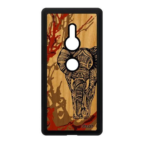 Coque Bois Silicone Xperia Xz2 Elephant Tribal Case Housse Motif De... on Productcaster.