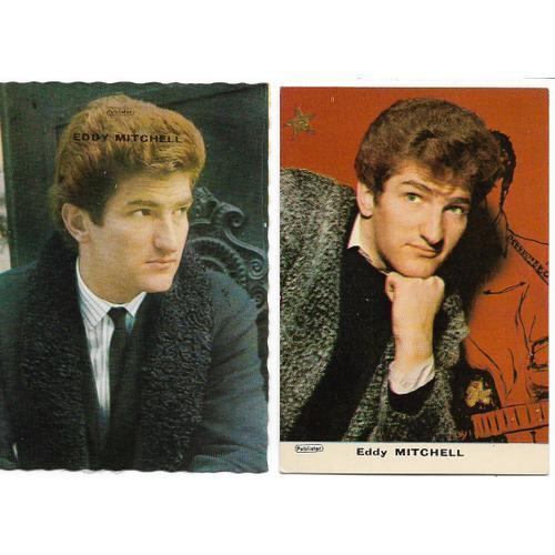 Eddy Mitchell - 2 Petites Cartes Postales - Publistar - on Productcaster.