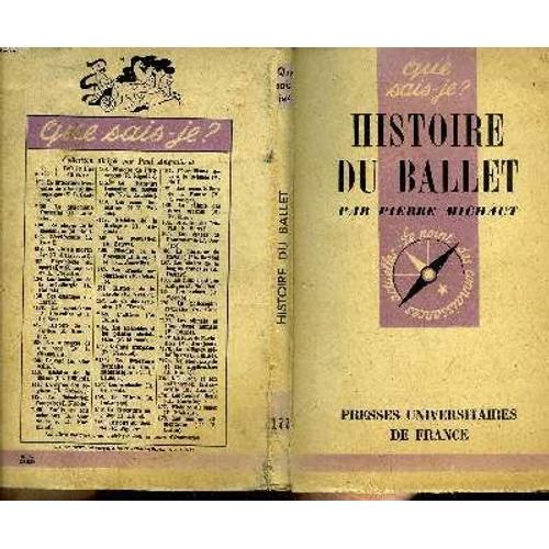 Que Sais-Je? N° 177 Histoire Du Ballet on Productcaster.