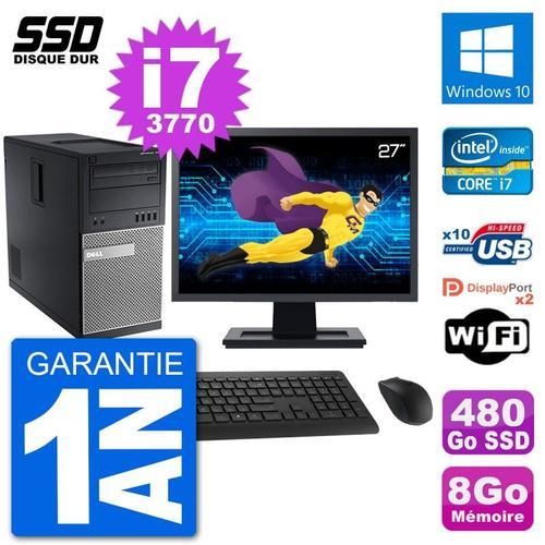 PC Tour Dell 7010 Ecran 27" Intel Core i7-3770 RAM 8Go SSD 480Go Wi... (Reconditionné) on Productcaster.