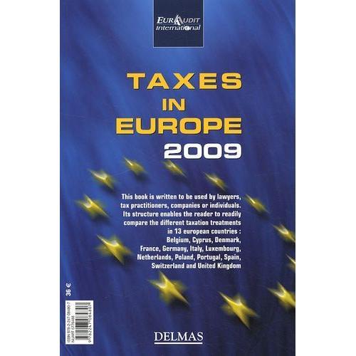 Les Impôts En Europe 2009 - Edition Bilingue Français-Anglais on Productcaster.