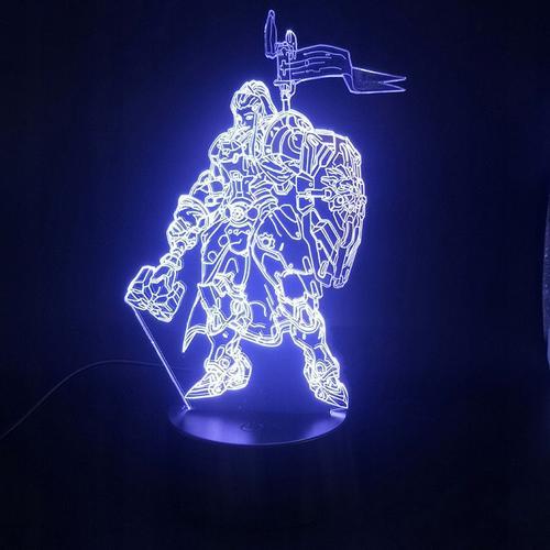 Convient Pour Overwatch Ow Dva 3d Led Jeu Héros Lampe Lampe De Chev... on Productcaster.