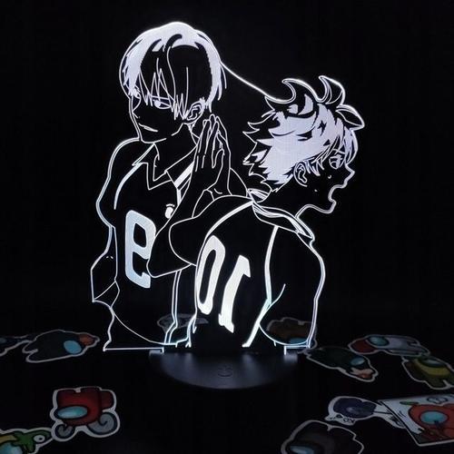 Lampe De Chevet Adaptée À Haikyuu Todo Kageyama Et Hinata Shoy, Vei... on Productcaster.