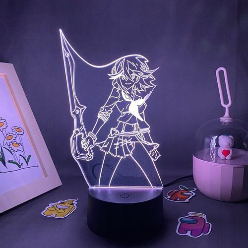 Convient Pour L'anime Kill La Kill 3d Lampe À Led Lampe De Chevet V... on Productcaster.