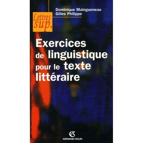 Exercices De Linguistique Pour Le Texte Littéraire on Productcaster.