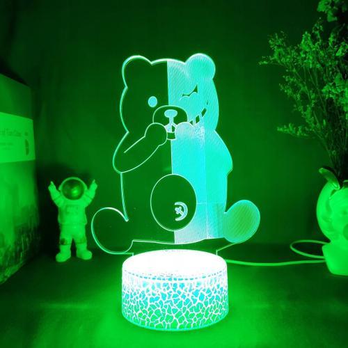 Convient Pour Monokuma Led Lampe De Chambre Lampe De Chevet Veilleu... on Productcaster.