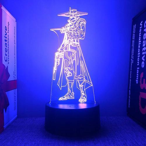 Convient Pour 3 Statues Valorant Lampe À Led 3d Lampe De Chevet Vei... on Productcaster.