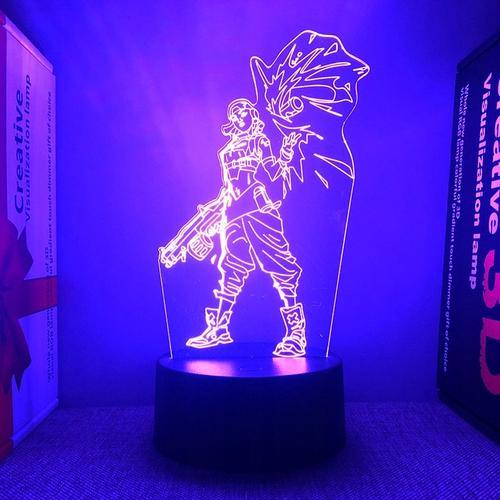 Convient Pour 3 Statues Valorant Lampe À Led 3d Lampe De Chevet Vei... on Productcaster.