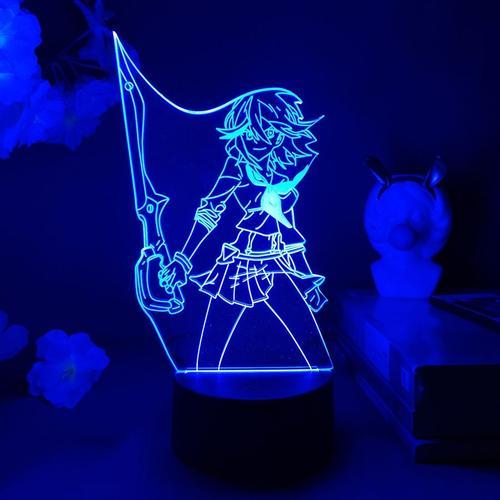 Lampe 3d Adaptée À Kill La Kill Ma Jing Longzi, Lampe De Chevet, Ve... on Productcaster.