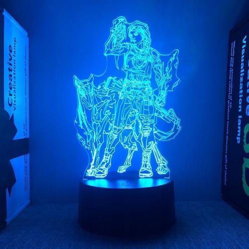 Convient Pour 3 Statues Valorant Lampe À Led 3d Lampe De Chevet Vei... on Productcaster.