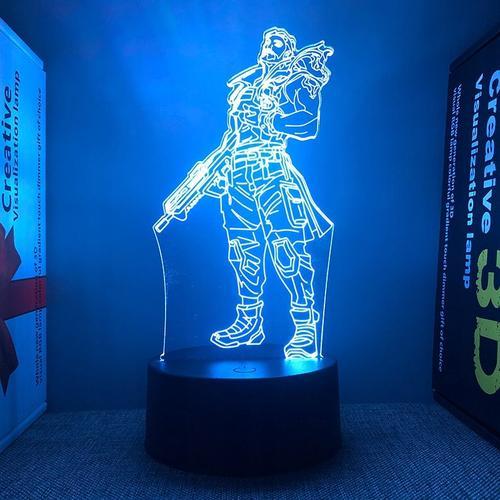 Convient Pour 3 Statues Valorant Lampe À Led 3d Lampe De Chevet Vei... on Productcaster.