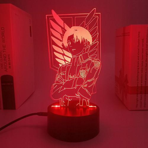 Convient Pour L'attaque Des Titans Levi, Lampe De Chevet, Veilleuse... on Productcaster.