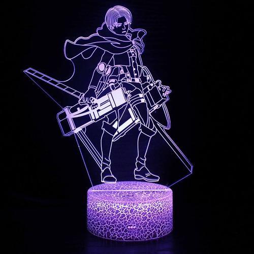 Convient Pour L'attaque Des Titans Levi, Lampe De Chevet, Veilleuse... on Productcaster.