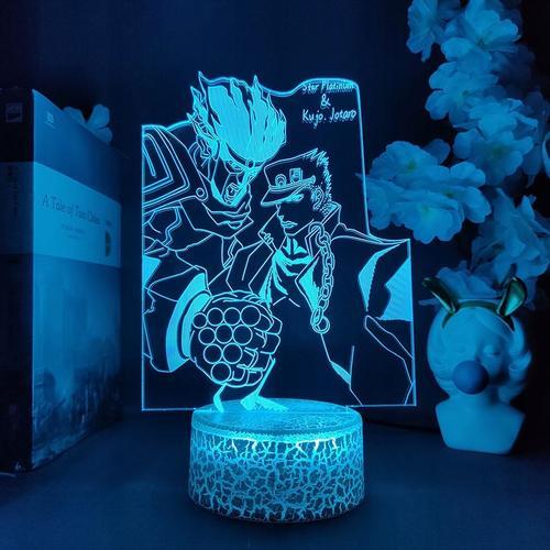 Convient Pour Platinum Star Kujo Jotaro L Lampe De Chevet Veilleuse... on Productcaster.