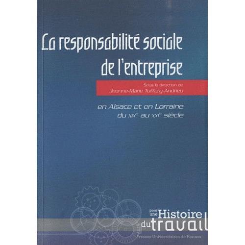 La Responsabilité Sociale De L'entreprise - En Alsace Et En Lorrain... on Productcaster.