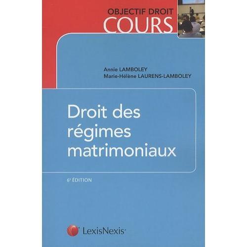 Droit Des Régimes Matrimoniaux on Productcaster.