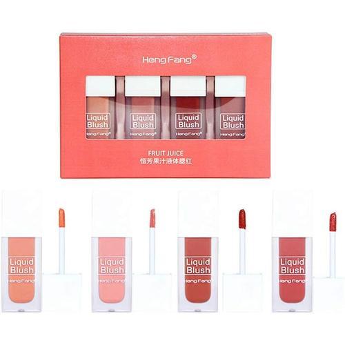 4pcs Ensemble liquide Blush mat Teinte à lèvres Kit de maquillage F... on Productcaster.