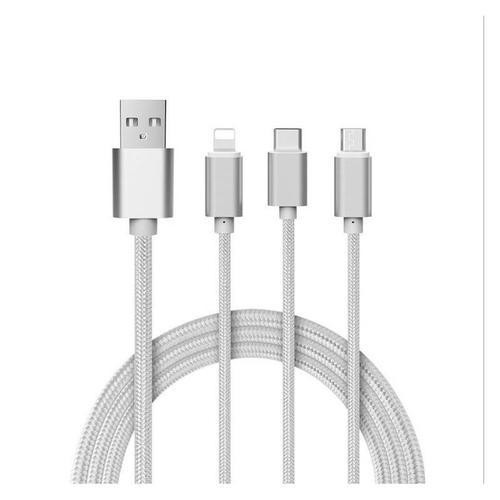 Câble 3 en 1 Pour LG Stylus 2 Android, Apple & Type C Adaptateur Mi... on Productcaster.