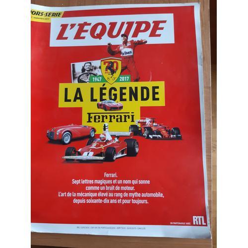 L Equipe Hors Série La Légende Ferrari on Productcaster.