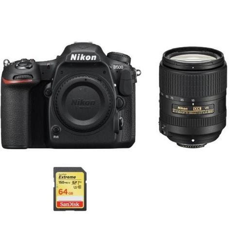 NIKON D500 reflex 20.9 mpix + objectif AF-S 18-300mm F3.5-6.3G ED V... on Productcaster.