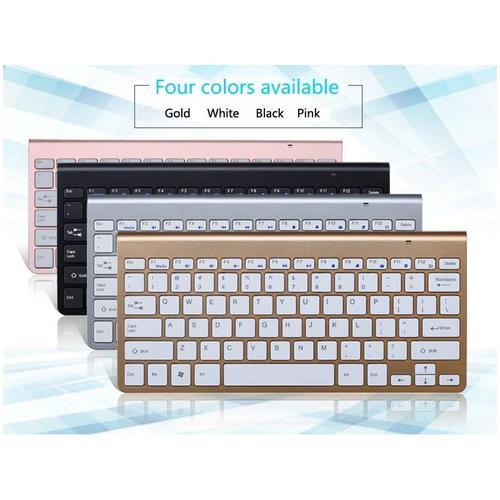 Clavier Sans Fil Metal pour MAC APPLE USB QWERTY Piles - NOIR on Productcaster.