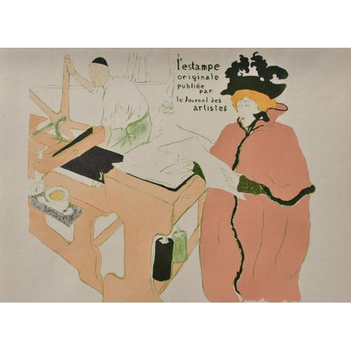 Henri De Toulouse Lautrec : Le Journal Des Artistes, Lithographie S... on Productcaster.