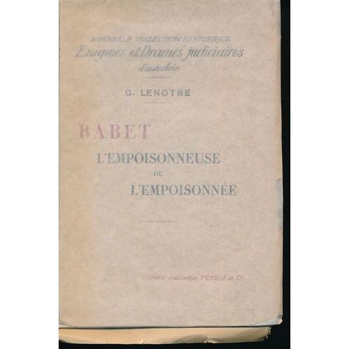 Babet L'empoisonneuse Ou L'empoisonnee on Productcaster.