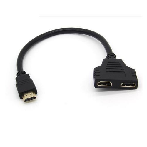 Adaptateur 2 ports Cable HDMI pour Television JVC TV Console Gold 3... on Productcaster.